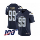 Youth Los Angeles Chargers #99 Jerry Tillery Navy Blue Team Color Vapor Untouchable Limited Player 100th Season Football Jersey