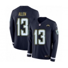 Youth Nike Los Angeles Chargers #13 Keenan Allen Limited Navy Blue Therma Long Sleeve NFL Jersey