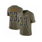 Youth Nike Los Angeles Chargers #33 Tre Boston Limited Olive 2017 Salute to Service NFL Jer