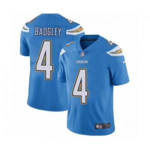 Youth Nike Los Angeles Chargers #4 Michael Badgley Electric Blue Alternate Vapor Untouchable Limited Player NFL Jersey