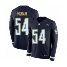 Youth Nike Los Angeles Chargers #54 Melvin Ingram Limited Navy Blue Therma Long Sleeve NFL Jersey