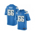 Youth Nike Los Angeles Chargers #66 Dan Feeney Limited Electric Blue Alternate NFL Jersey