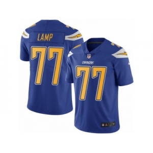 Youth Nike Los Angeles Chargers #77 Forrest Lamp Limited Electric Blue Rush NFL Jersey
