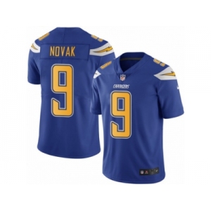 Youth Nike Los Angeles Chargers #9 Nick Novak Limited Electric Blue Rush Vapor Untouchable NFL Jersey