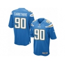 Youth Nike Los Angeles Chargers #90 Ryan Carrethers Game Electric Blue Alternate NFL Jersey