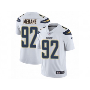 Youth Nike Los Angeles Chargers #92 Brandon Mebane Vapor Untouchable Limited White NFL Jersey