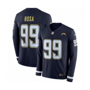 Youth Nike Los Angeles Chargers #99 Joey Bosa Limited Navy Blue Therma Long Sleeve NFL Jersey
