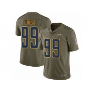 Youth Nike Los Angeles Chargers #99 Joey Bosa Limited Olive 2017 Salute to Service NFL Jersey