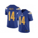 Youth Nike San Diego Chargers #14 Dan Fouts Limited Electric Blue Rush NFL Jersey