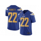 Youth Nike San Diego Chargers #22 Jason Verrett Limited Electric Blue Rush NFL Jersey