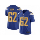 Youth Nike San Diego Chargers #62 Max Tuerk Limited Electric Blue Rush NFL Jersey