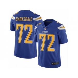 Youth Nike San Diego Chargers #72 Joe Barksdale Limited Electric Blue Rush NFL Jersey