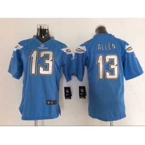 nike youth nfl jerseys san diego chargers #13 allen lt.blue[new Elite]