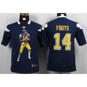 nike youth nfl jerseys san diego chargers #14 fouts dk.blue[portrait fashion]