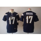 nike youth nfl jerseys san diego chargers #17 rivers dk.blue[nike limited]