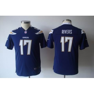 nike youth nfl jerseys san diego chargers #17 rivers dk.blue[nike]