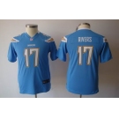 nike youth nfl jerseys san diego chargers #17 rivers lt.blue[nike]