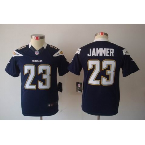 nike youth nfl jerseys san diego chargers #23 jammer dk.blue[nike limited]