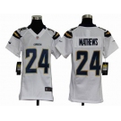 nike youth nfl jerseys san diego chargers #24 mathews white[nike]