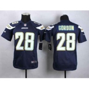 nike youth nfl jerseys san diego chargers #28 gordon blue[nike]