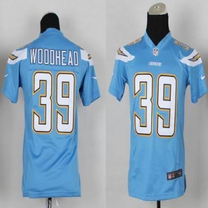 nike youth nfl jerseys san diego chargers #39 woodhead lt.blue[new nike]
