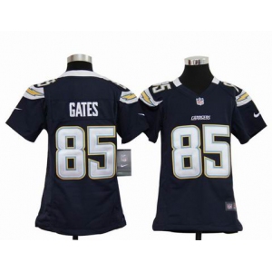 nike youth nfl jerseys san diego chargers #85 gates dk.blue[nike]