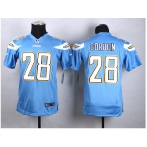 youth jersey nike san diego chrgers #28 melvin gordon blue