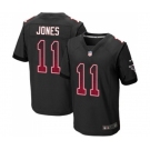 Men's Atlanta Falcons #11 Julio Jones Elite Black Alternate Drift Fashion Football Jersey