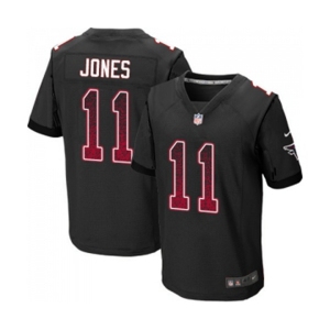 Men's Atlanta Falcons #11 Julio Jones Elite Black Alternate Drift Fashion Football Jersey