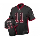 Men's Atlanta Falcons #11 Julio Jones Elite Black Drift Fashion Football Jersey