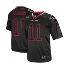 Men's Atlanta Falcons #11 Julio Jones Elite Lights Out Black Football Jersey