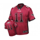 Men's Atlanta Falcons #11 Julio Jones Elite Red Drift Fashion Football Jersey