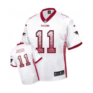 Men's Atlanta Falcons #11 Julio Jones Elite White Drift Fashion Football Jersey