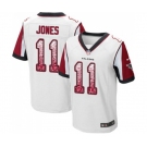 Men's Atlanta Falcons #11 Julio Jones Elite White Road Drift Fashion Football Jersey