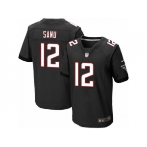 Men's Nike Atlanta Falcons #12 Mohamed Sanu Elite Black Alternate NFL Jersey