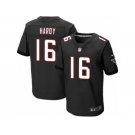 Men's Nike Atlanta Falcons #16 Justin Hardy Elite Black Alternate NFL Jersey