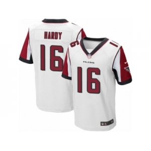 Men's Nike Atlanta Falcons #16 Justin Hardy Elite White NFL Jersey