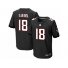 Men's Nike Atlanta Falcons #18 Taylor Gabriel Elite Black Alternate NFL Jersey