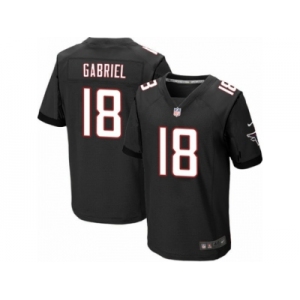 Men's Nike Atlanta Falcons #18 Taylor Gabriel Elite Black Alternate NFL Jersey