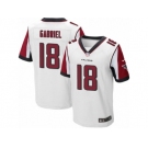 Men's Nike Atlanta Falcons #18 Taylor Gabriel Elite White NFL Jersey