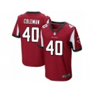 Men's Nike Atlanta Falcons #40 Derrick Coleman Elite Red Team Color NFL Jersey