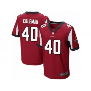 Men's Nike Atlanta Falcons #40 Derrick Coleman Elite Red Team Color NFL Jersey