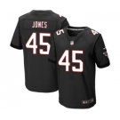 Men's Nike Atlanta Falcons #45 Deion Jones Elite Black Alternate NFL Jersey