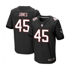 Men's Nike Atlanta Falcons #45 Deion Jones Elite Black Alternate NFL Jersey