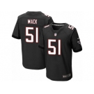 Men's Nike Atlanta Falcons #51 Alex Mack Elite Black Alternate NFL Jersey