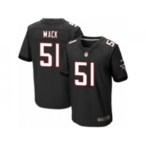 Men's Nike Atlanta Falcons #51 Alex Mack Elite Black Alternate NFL Jersey