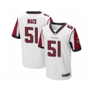 Men's Nike Atlanta Falcons #51 Alex Mack Elite White NFL Jersey