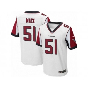 Men's Nike Atlanta Falcons #51 Alex Mack Elite White NFL Jersey