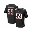 Men's Nike Atlanta Falcons #59 De'Vondre Campbell Elite Black Alternate NFL Jersey