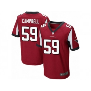 Men's Nike Atlanta Falcons #59 De'Vondre Campbell Elite Red Team Color NFL Jersey